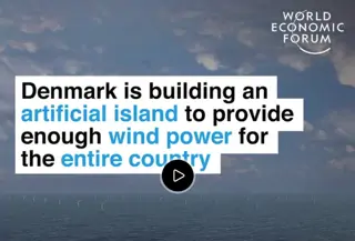 Denemarken bouwt kunstmatig eiland om genoeg windstroom te maken zodat het hele land van stroom kan worden voorzien
